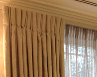 Cartridge Curtains made by Bespoke Curtains and Blinds