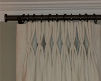 Pinch Pleat Curtains made by Bespoke Curtains and BlindsPicture