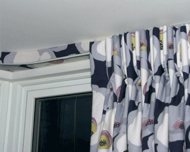 Make a statement with colorful patterned curtains